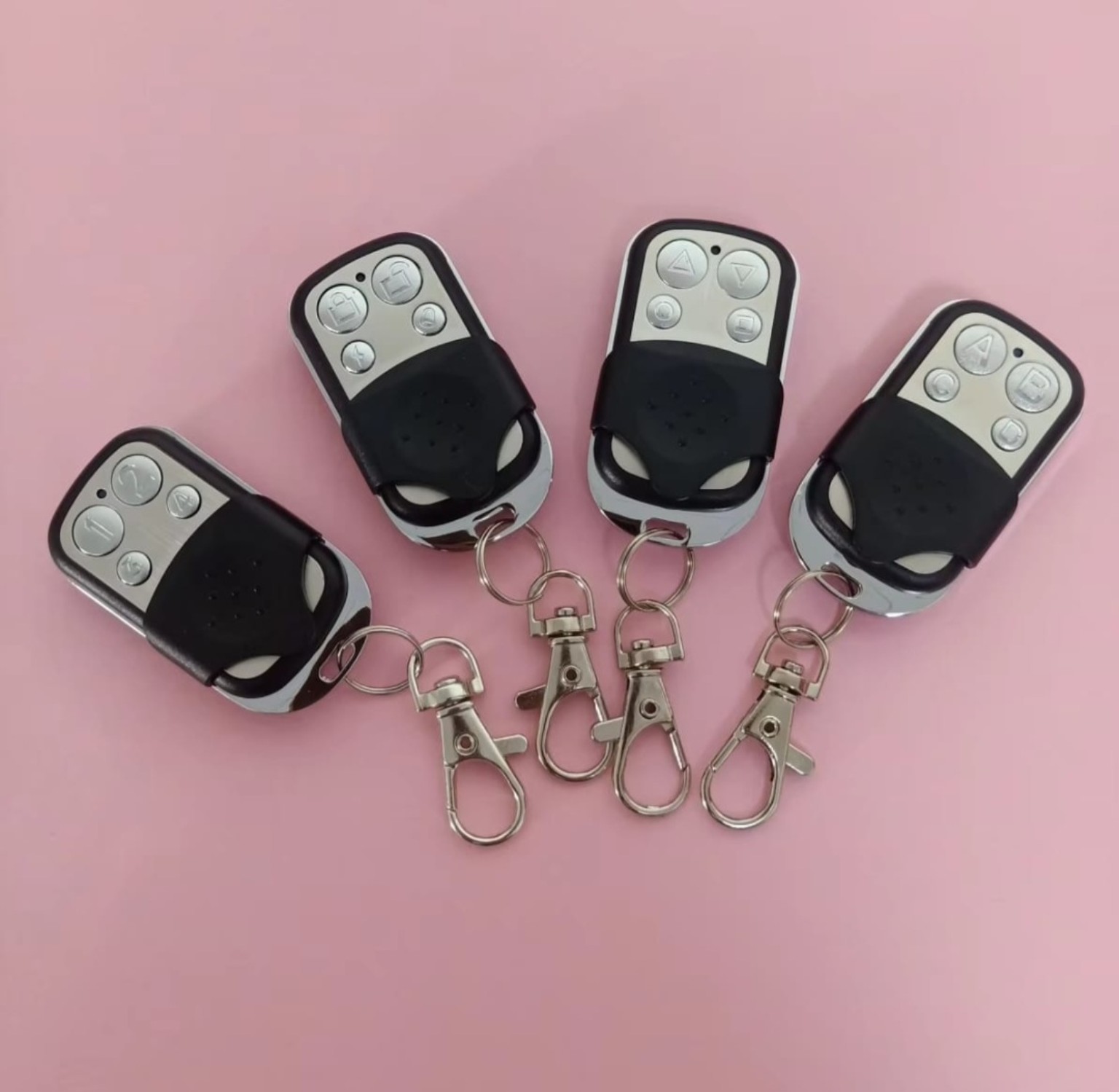 Set of four remote control keys